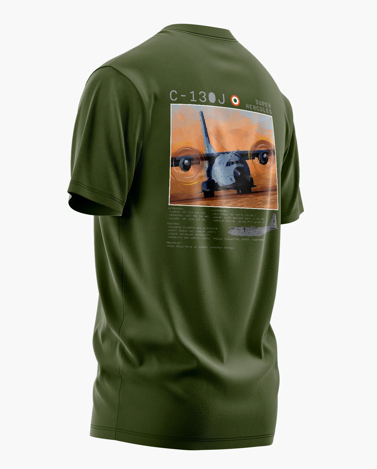 C130J SUPER HERCULES Signature LuxeSoft Cotton T-Shirt - Image 10
