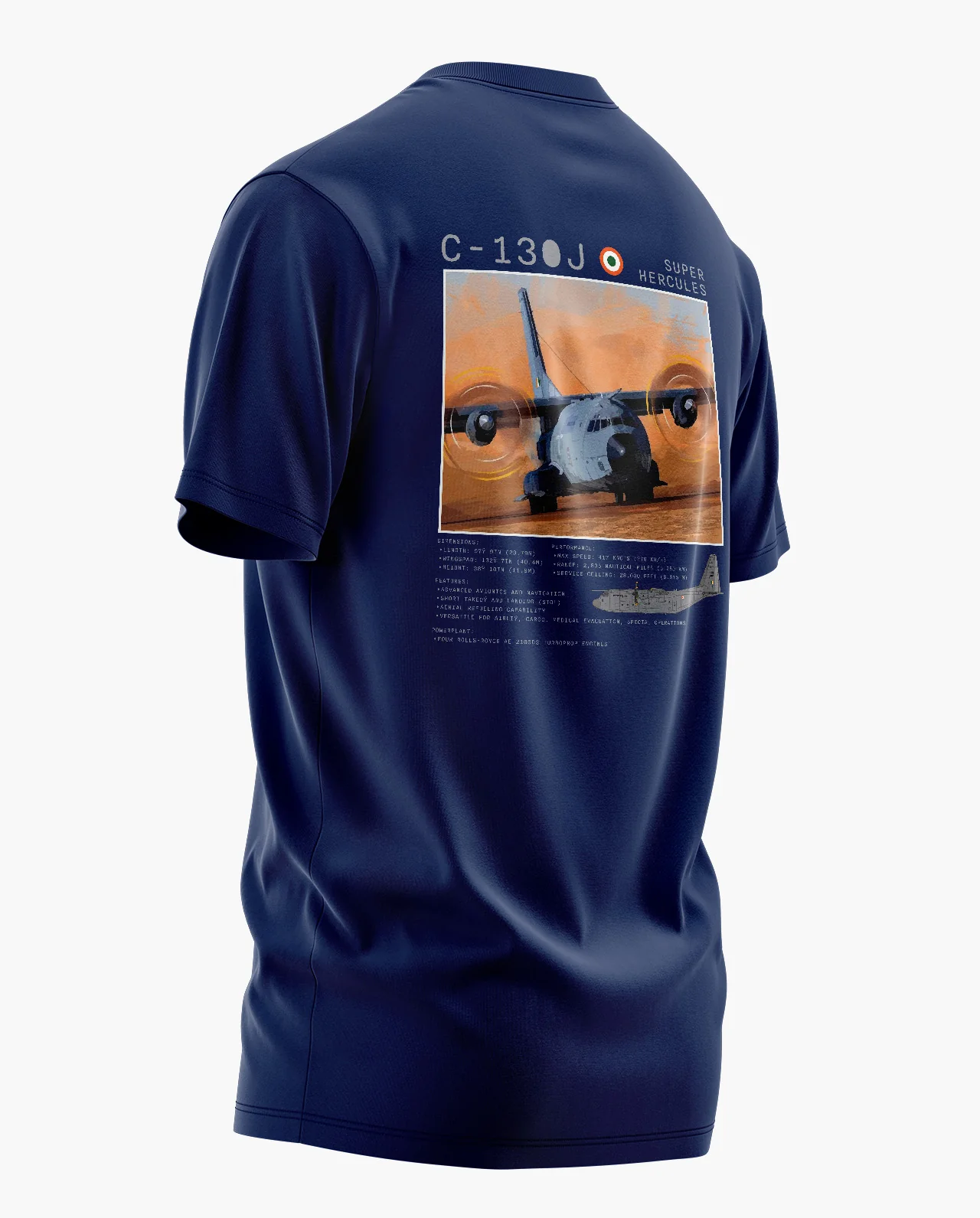 C130J SUPER HERCULES Signature LuxeSoft Cotton T-Shirt - Image 6