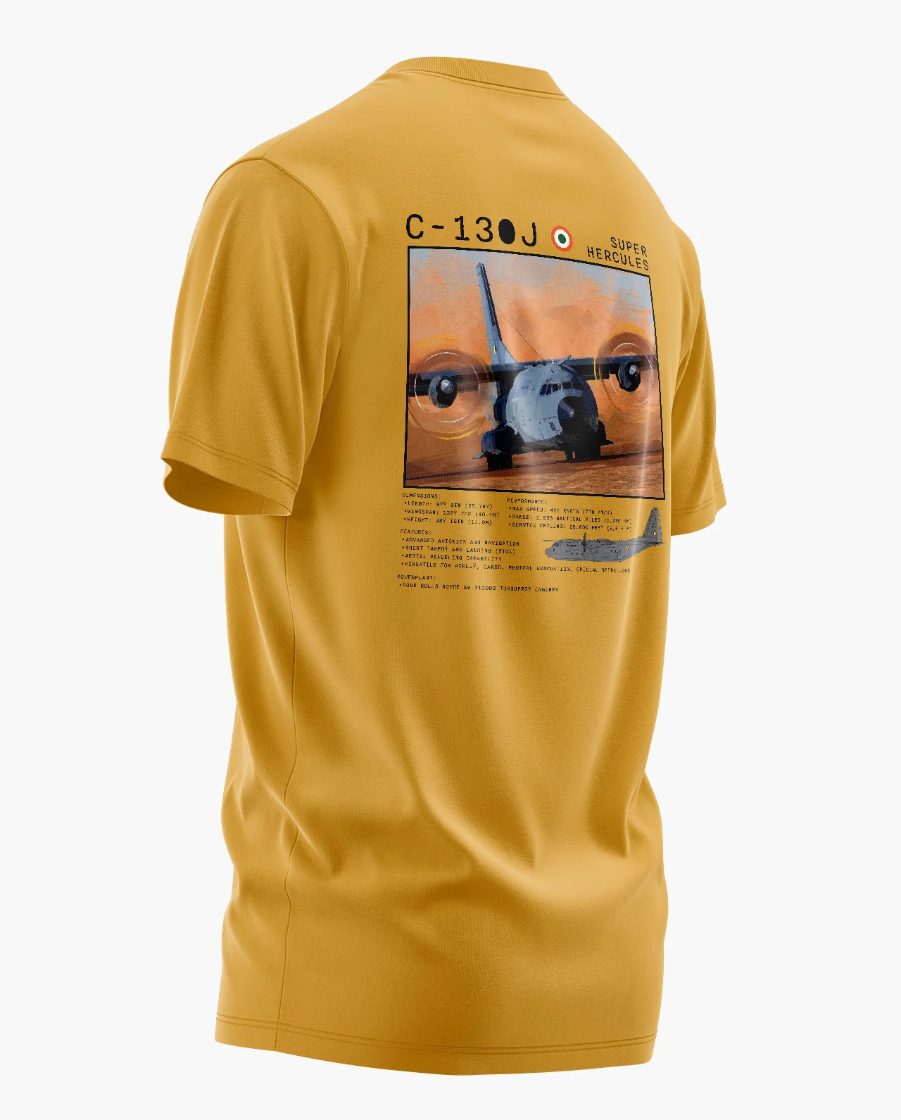 C130J SUPER HERCULES Signature LuxeSoft Cotton T-Shirt - Image 8