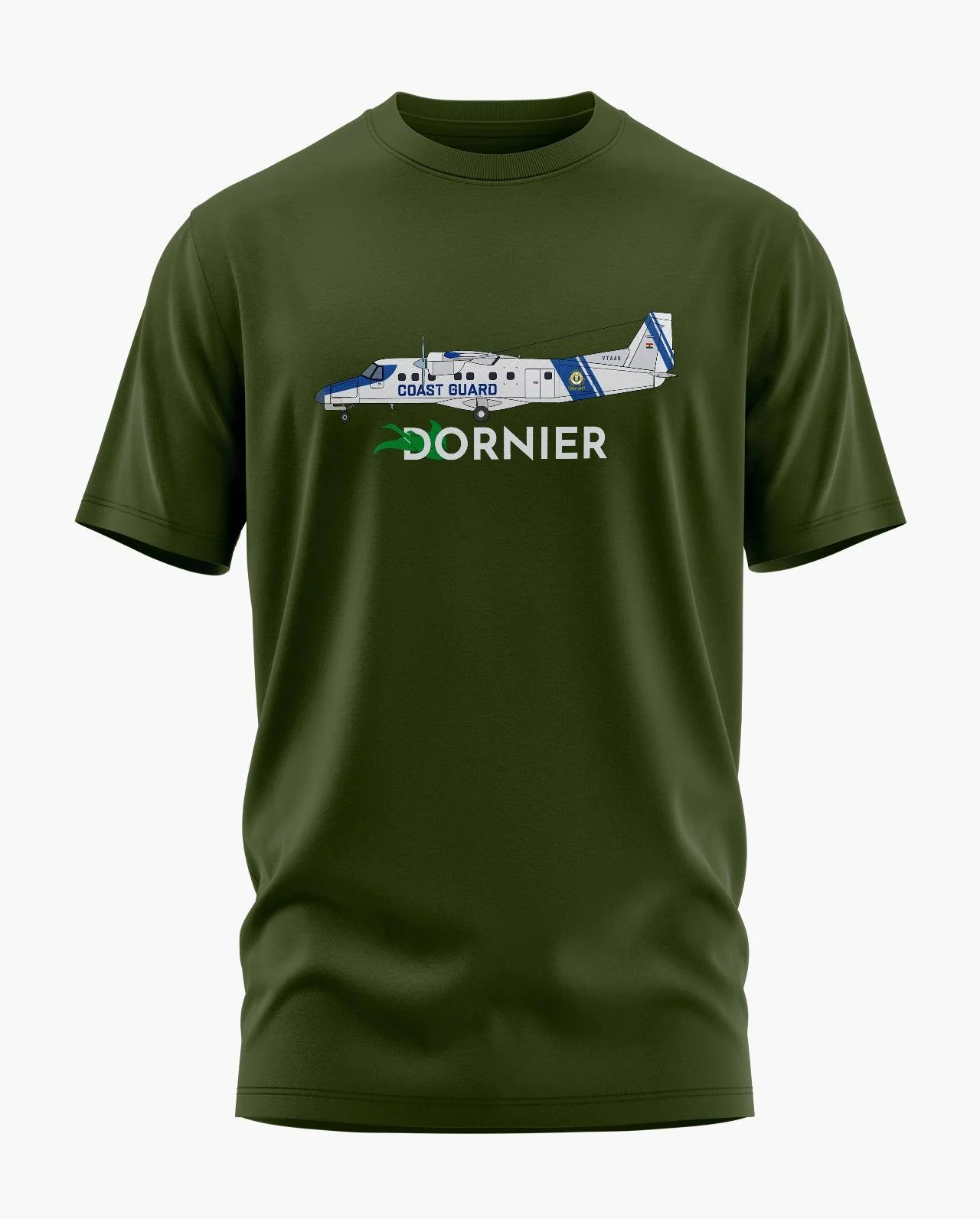 Coast Guard Dornier 228 Signature LuxeSoft Cotton T-Shirt - Image 4