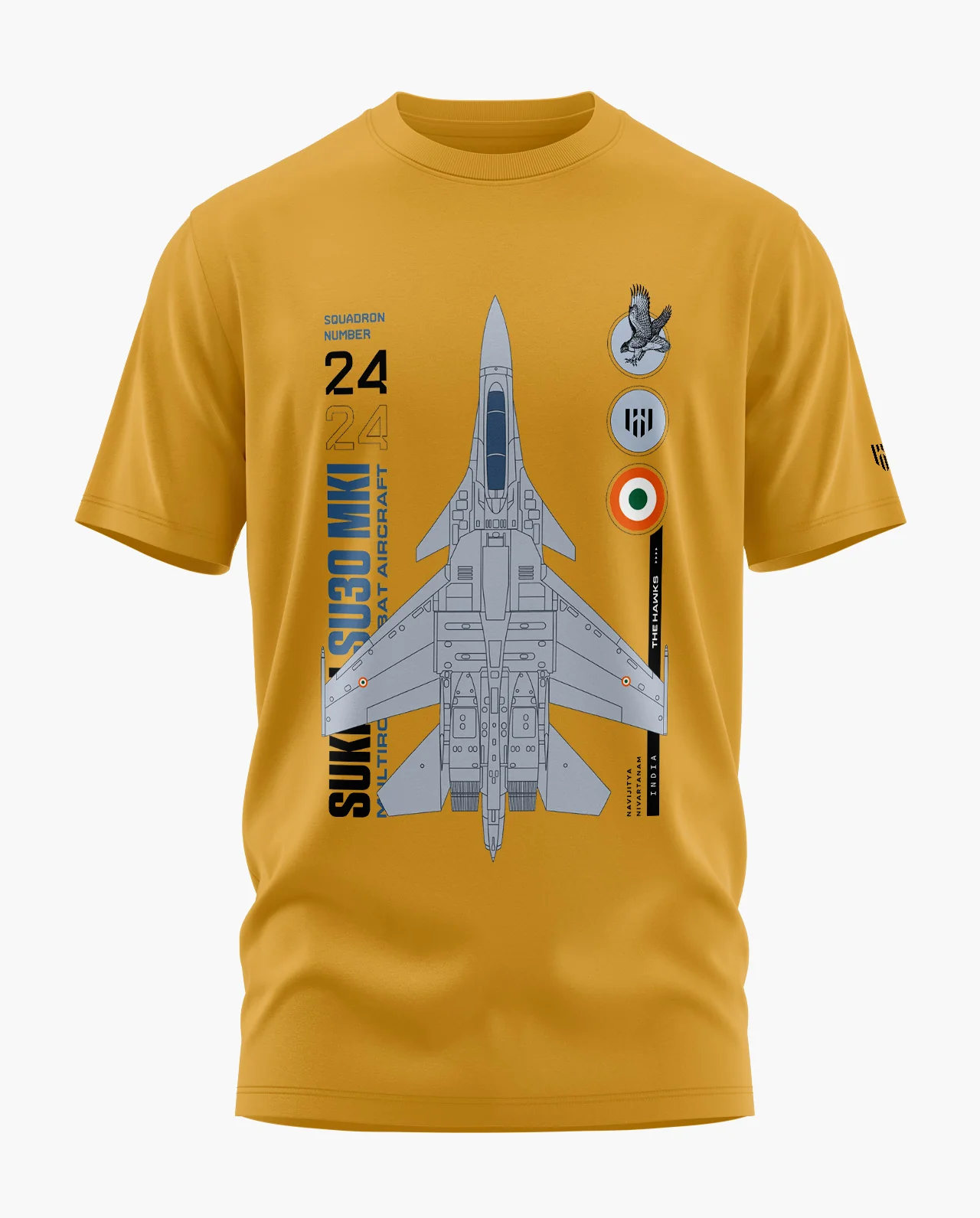 The Hawks Sukhoi SU 30 Signature LuxeSoft Cotton T-Shirt - Image 5